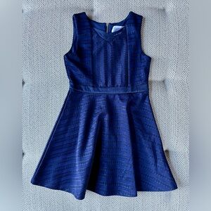 EUC Little Angels by US Angels Girls Navy Fit & Flare Party Dress, Size 6